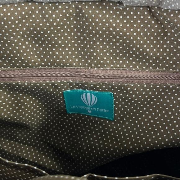 Le Voyage En Panier Woven Rope Picnic Style Vacation Summer Tote Bag - Picture 9 of 16